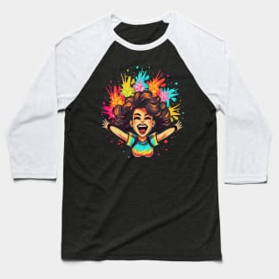 Cheerleading Smiling Baseball T-Shirt